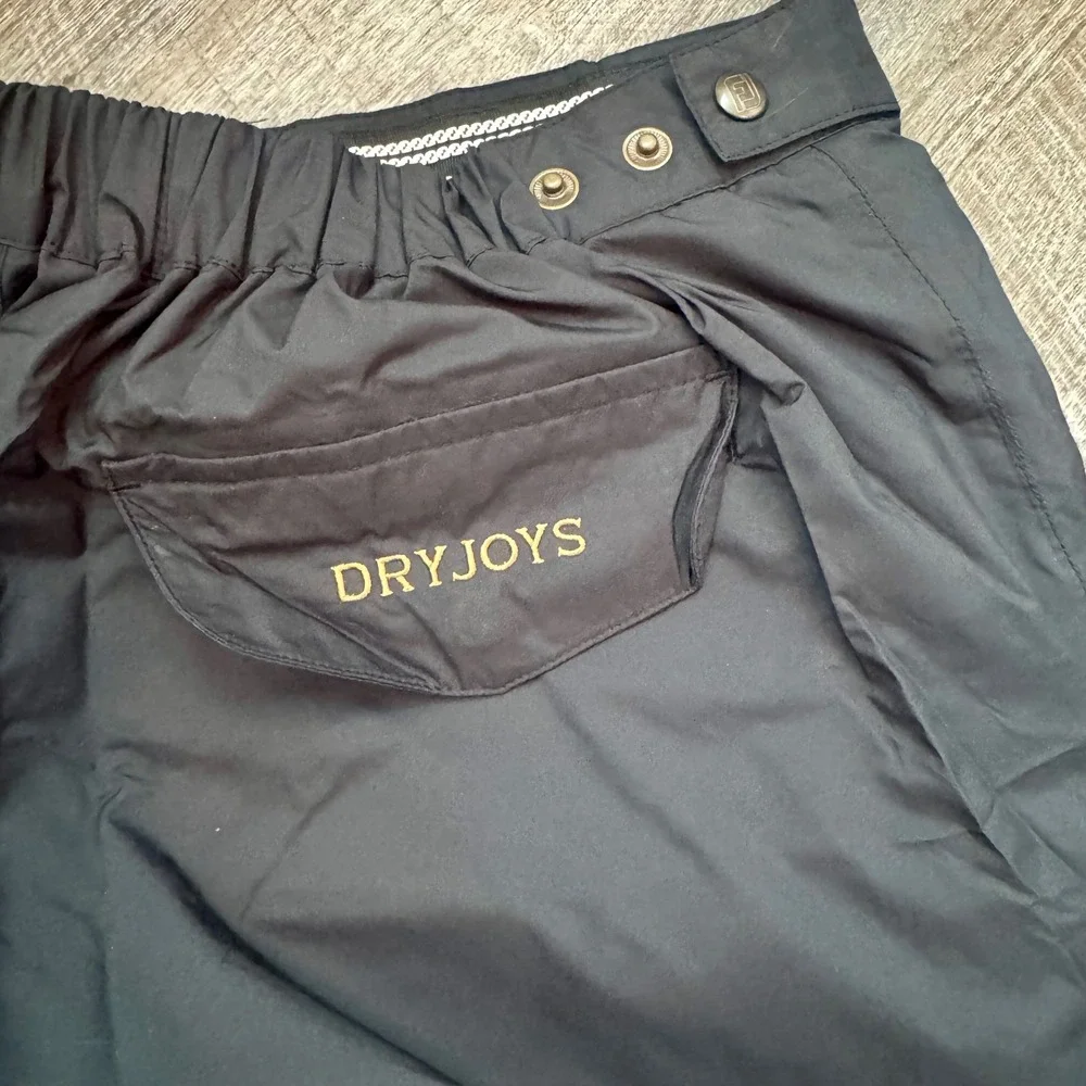 FootJoy DryJoys Golf Rain Pants XXL Regular Black Convertible Zip Off Waterproof